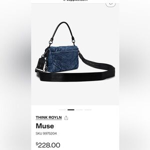Brand new think rolyn denim
Muse bag
